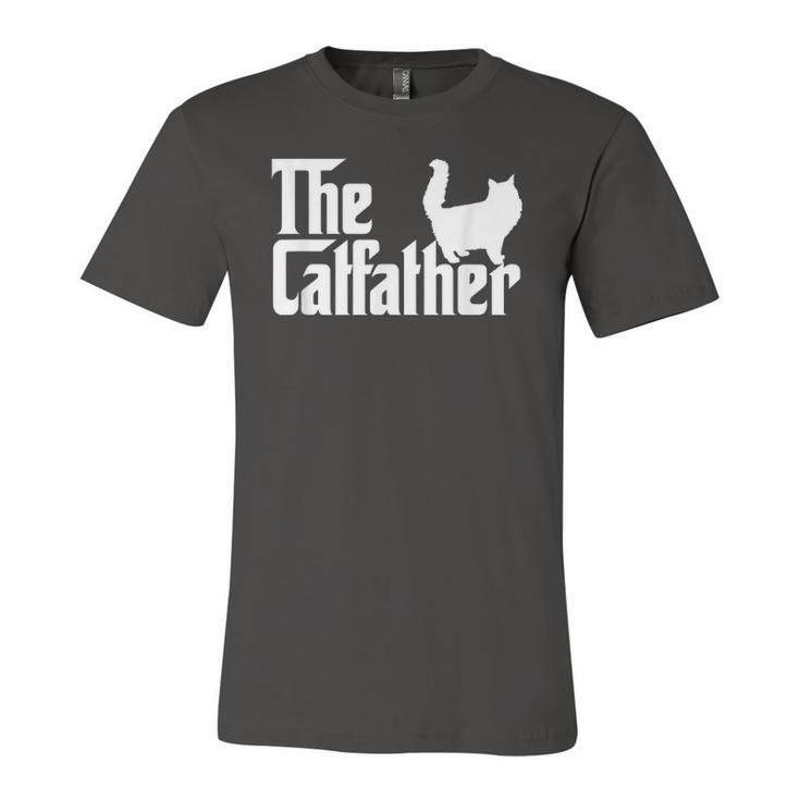 The Catfather Cat Dad For Cat Lover Jersey T-Shirt