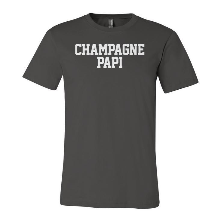 Champagne Papi Dad Fathers Day Love Support Tee Jersey T-Shirt