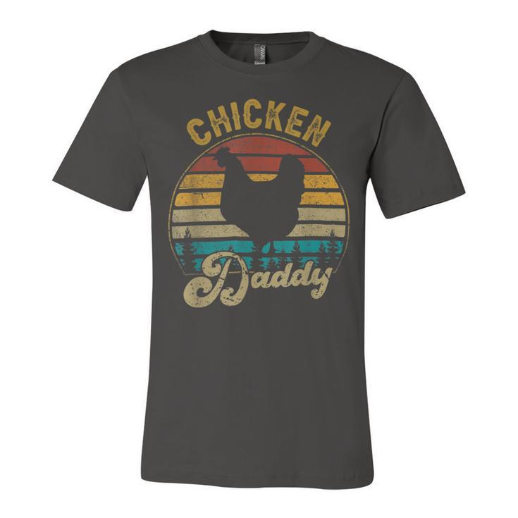 Chicken Chicken Best Chicken Daddy Vintage Retro 70S Chicken Dad Fathers Day Unisex Jersey Short Sleeve Crewneck Tshirt