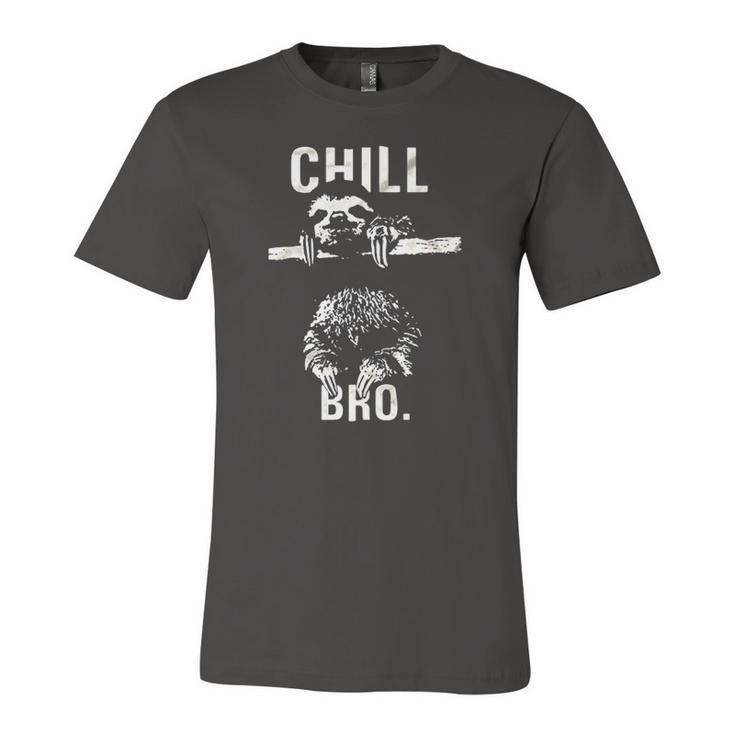 Chill Bro Cool Sloth On Tree Jersey T-Shirt