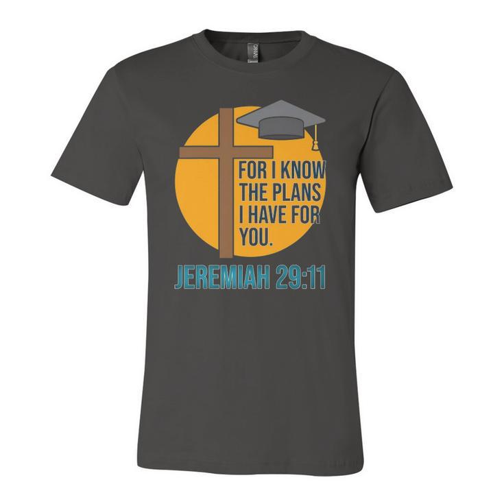 Christian School Graduation Bible Verse Jersey T-Shirt