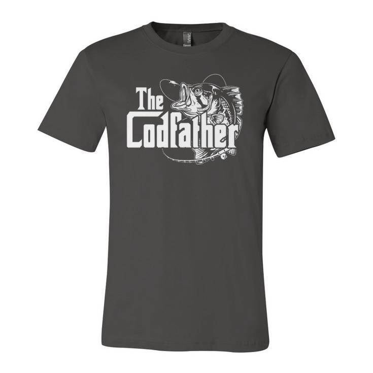 The Codfather Cod Fish Catcher Fishing Daddy Dad Father Papa Jersey T-Shirt