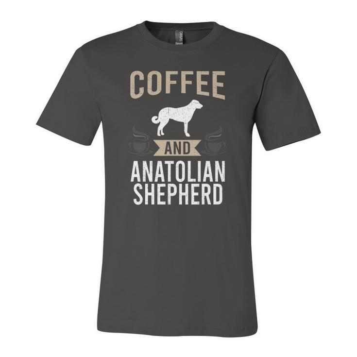 Coffee And Anatolian Shepherd Dog Lover Jersey T-Shirt