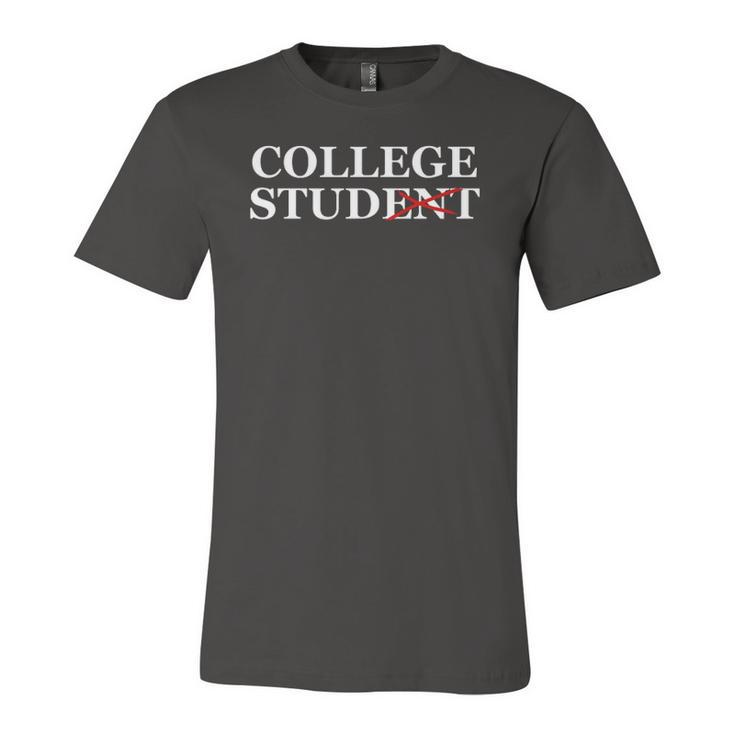 College Student Stud College Apparel Tee Jersey T-Shirt