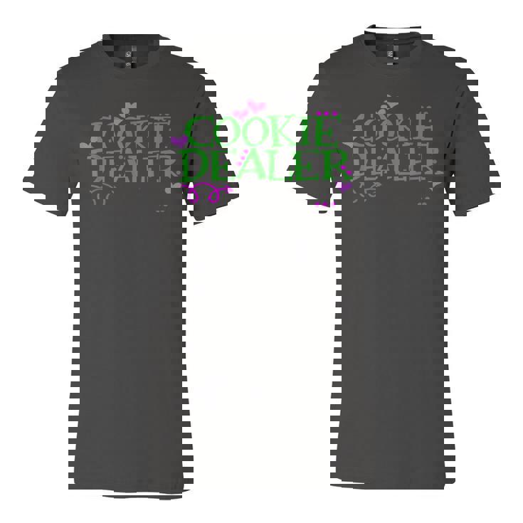 Cookie Dealer  Funny Scouts Gift Girl Kids Scouting  Unisex Jersey Short Sleeve Crewneck Tshirt