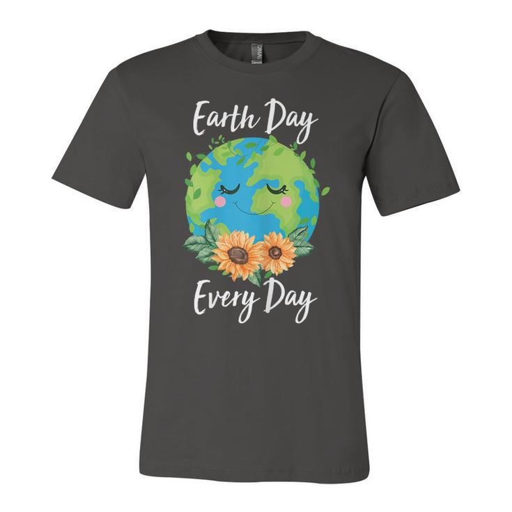 Cool Earth Day Sunflower Quote Earth Day  For Kids  Unisex Jersey Short Sleeve Crewneck Tshirt