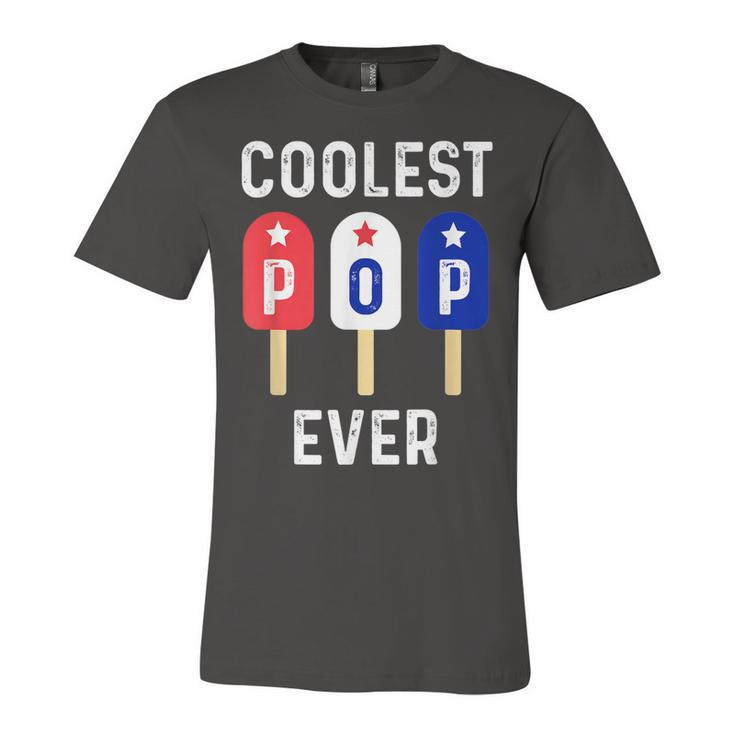 Coolest Pop Ever Popsicle Best Dad Ever Cool Fathers Day Jersey T-Shirt