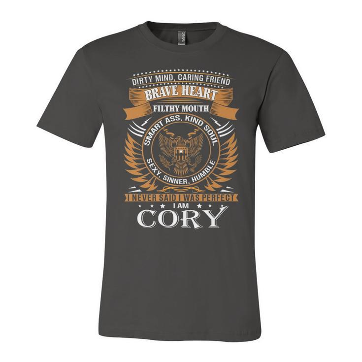 Cory Name Gift   Cory Brave Heart Unisex Jersey Short Sleeve Crewneck Tshirt