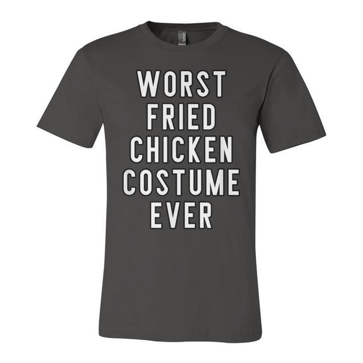 Couples Halloween Costume Worst Fried Chicken Costume Ever  Unisex Jersey Short Sleeve Crewneck Tshirt