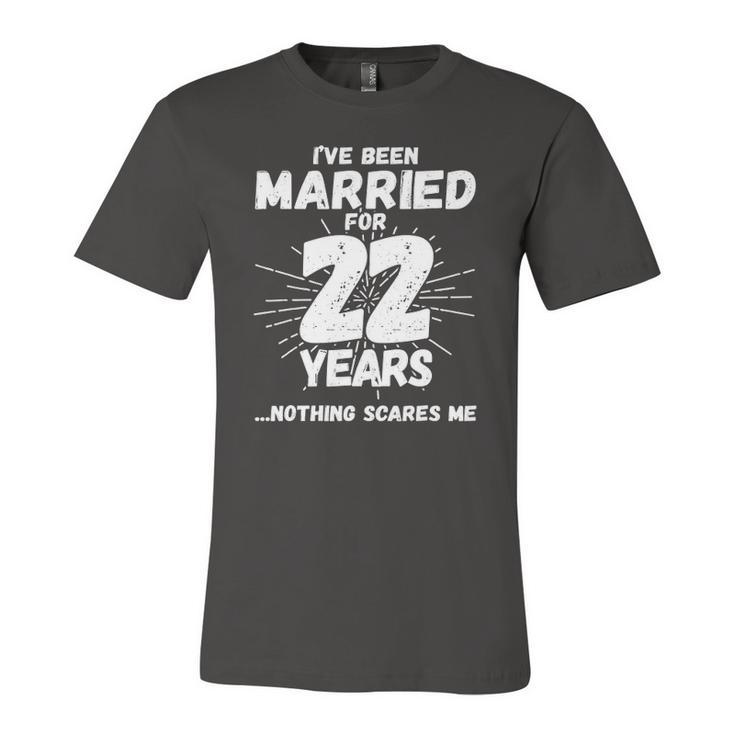 Couples Married 22 Years 22Nd Wedding Anniversary Jersey T-Shirt