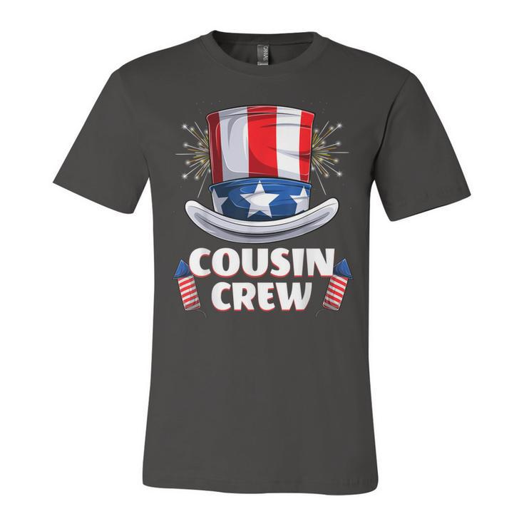 Cousin Crew 4Th Of July Family Matching Boys Girls Kids  Unisex Jersey Short Sleeve Crewneck Tshirt