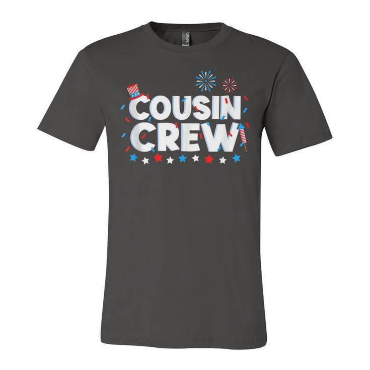 Cousin Crew 4Th Of July Patriotic American Family Matching  V9 Unisex Jersey Short Sleeve Crewneck Tshirt