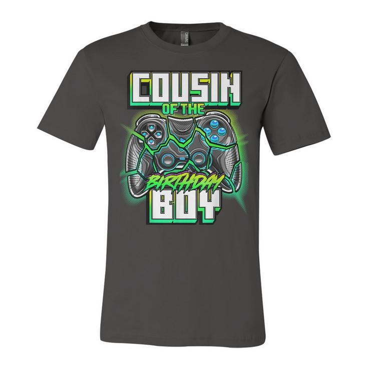 Cousin Of The Birthday Boy Matching Family Video Game Party  Unisex Jersey Short Sleeve Crewneck Tshirt
