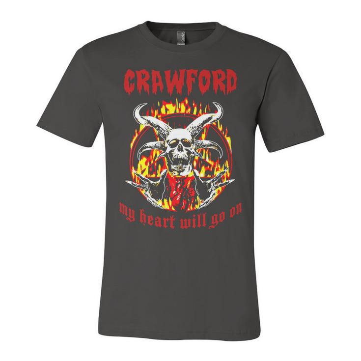 Crawford Name Gift   Crawford Name Halloween Gift Unisex Jersey Short Sleeve Crewneck Tshirt