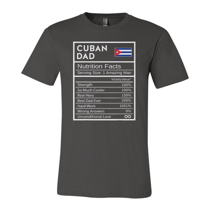 Cuban Dad Nutrition Facts National Pride For Dad Jersey T-Shirt