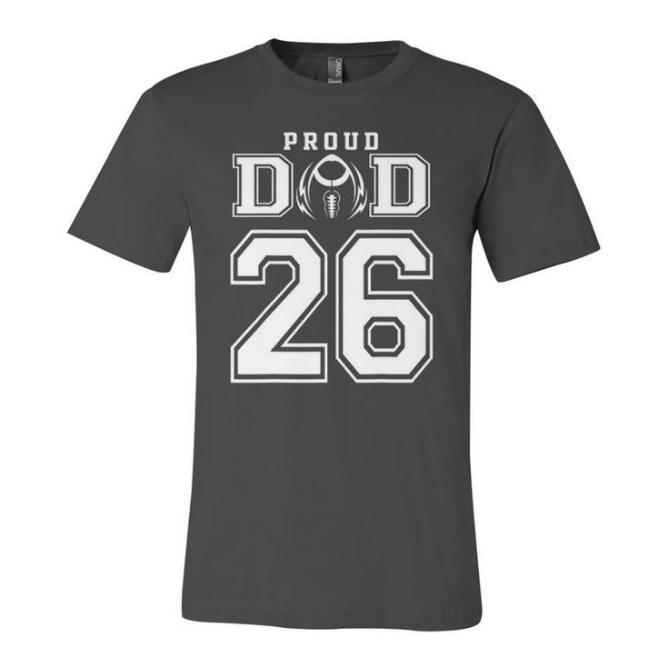Custom Proud Football Dad Number 26 Personalized For Jersey T-Shirt