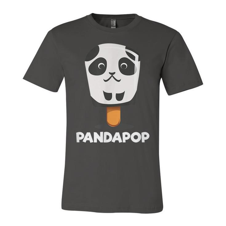 Cute Cartoon Panda Baby Bear Popsicle Panda Birthday Gift  Unisex Jersey Short Sleeve Crewneck Tshirt