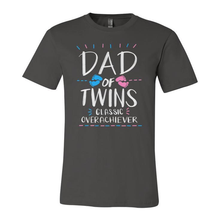 Cute Dad Of Twins Classic Overachiever Parenting Jersey T-Shirt