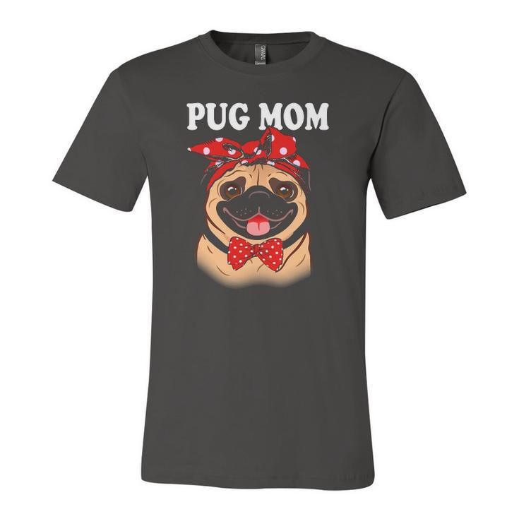 Cute Pug Mom Dogs Tee Dog Lovers For Jersey T-Shirt