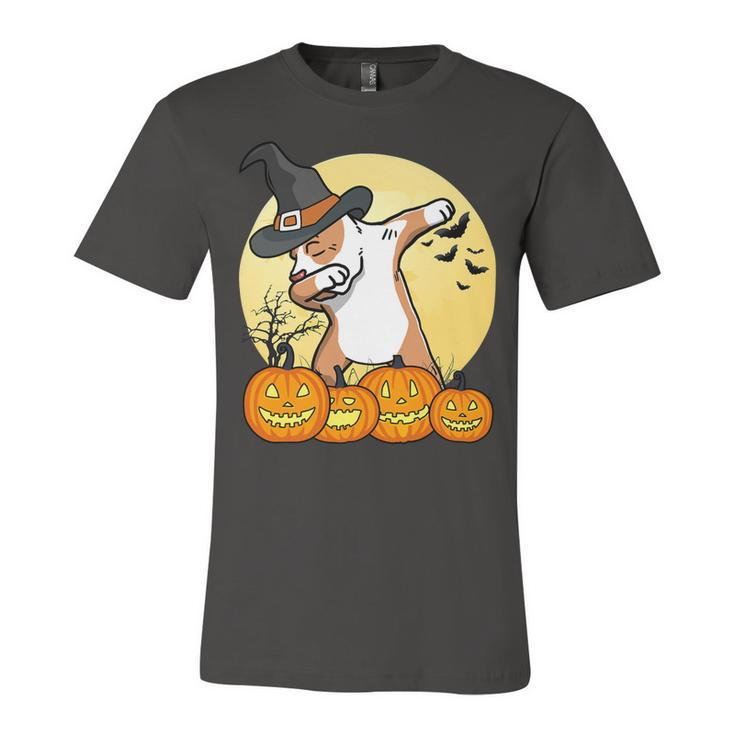 Dabbing Pit Bull Dab Dance Funny Dog Halloween Gift T-Shirt Unisex Jersey Short Sleeve Crewneck Tshirt