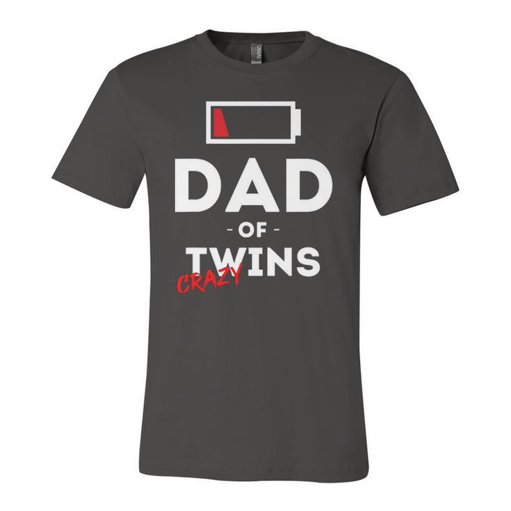 Dad Of Crazy Twins Clothes Father Husband Dad Jersey T-Shirt