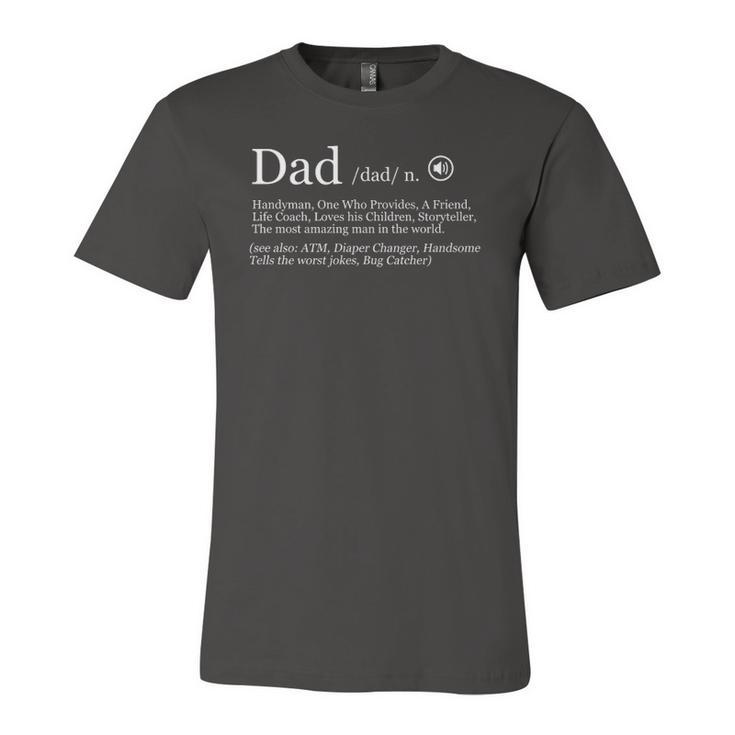 Dad Definition Fathers Day Jersey T-Shirt