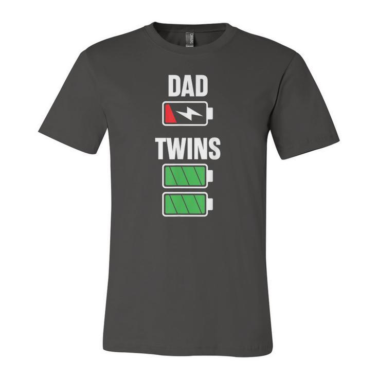 Dad Fathers Day Birthday Twins Twin Dad Jersey T-Shirt