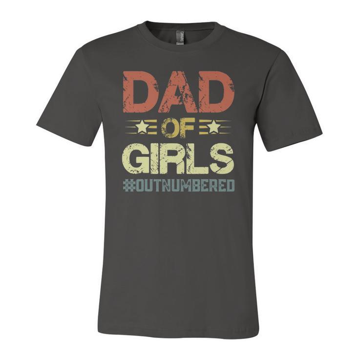 Dad Of Girls Fathers Day Jersey T-Shirt