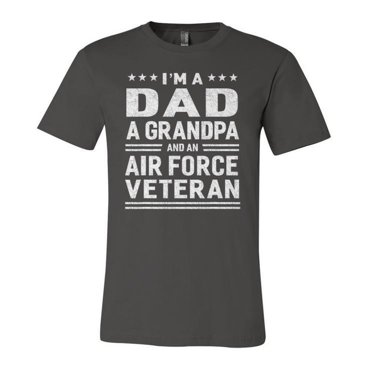 Dad Grandpa Air Force Veteran Vintage Top Jersey T-Shirt