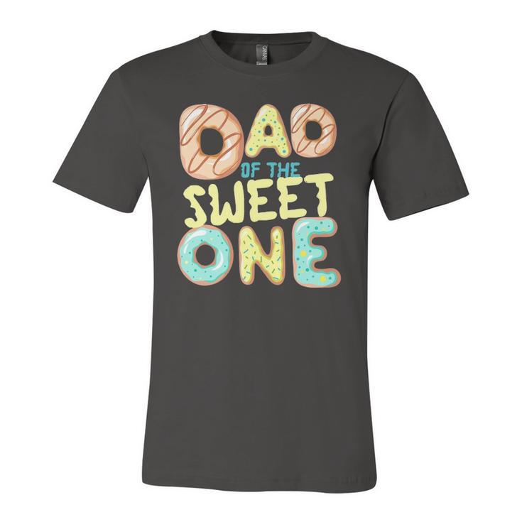 Dad Of The Sweet One Donut Matching Donut Jersey T-Shirt