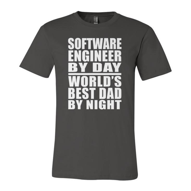 Dad Tee Software Engineer Best Dad Fathers Day Jersey T-Shirt