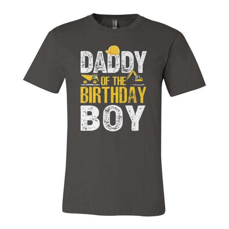 Daddy Of The Bday Boy Construction Bday Party Hat Jersey T-Shirt