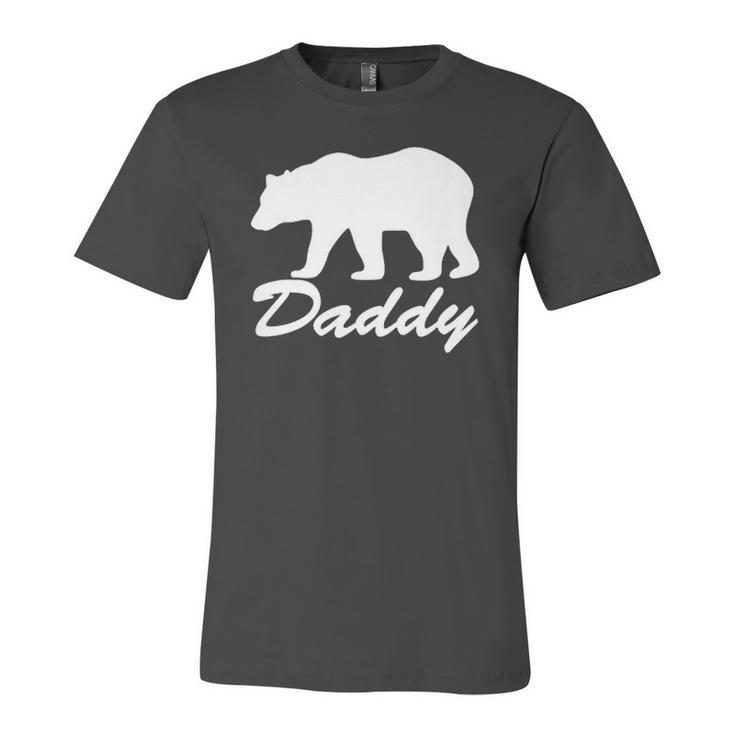 Daddy Bear Distressed Graphic Raglan Baseball Tee Jersey T-Shirt