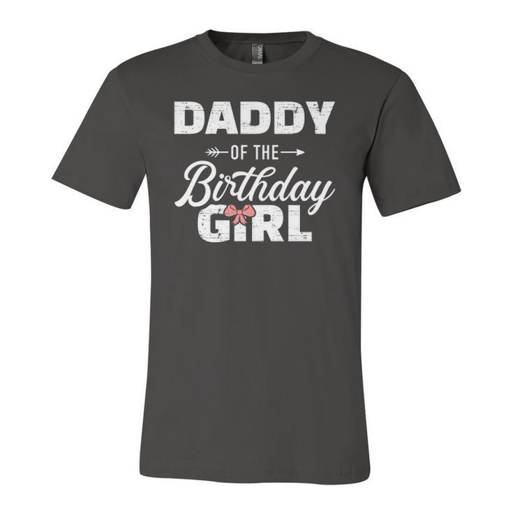 Daddy Of The Birthday Daughter Girl Matching For Dad Jersey T-Shirt