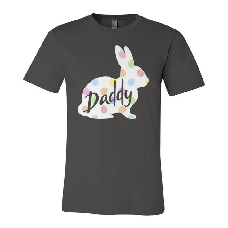 Daddy Bunny Easter Egg Polka Dot Bunny Rabbit Father Dad Jersey T-Shirt