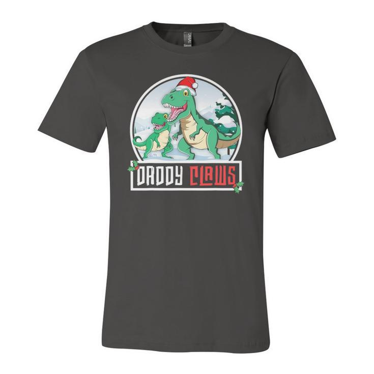 Daddy Claws Dadrex Dinosaur Matching Christmas Jersey T-Shirt