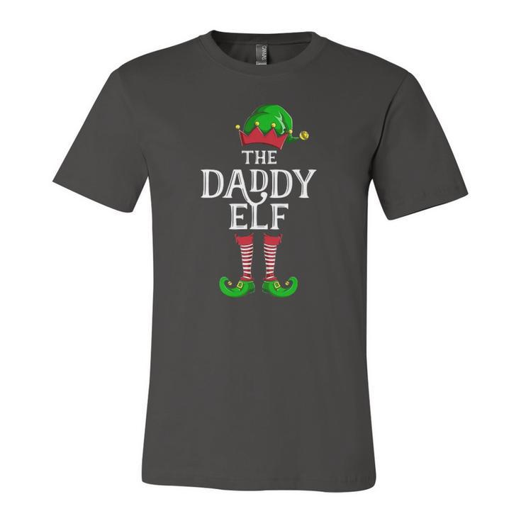 Daddy Elf Matching Group Christmas Party Pajama Jersey T-Shirt