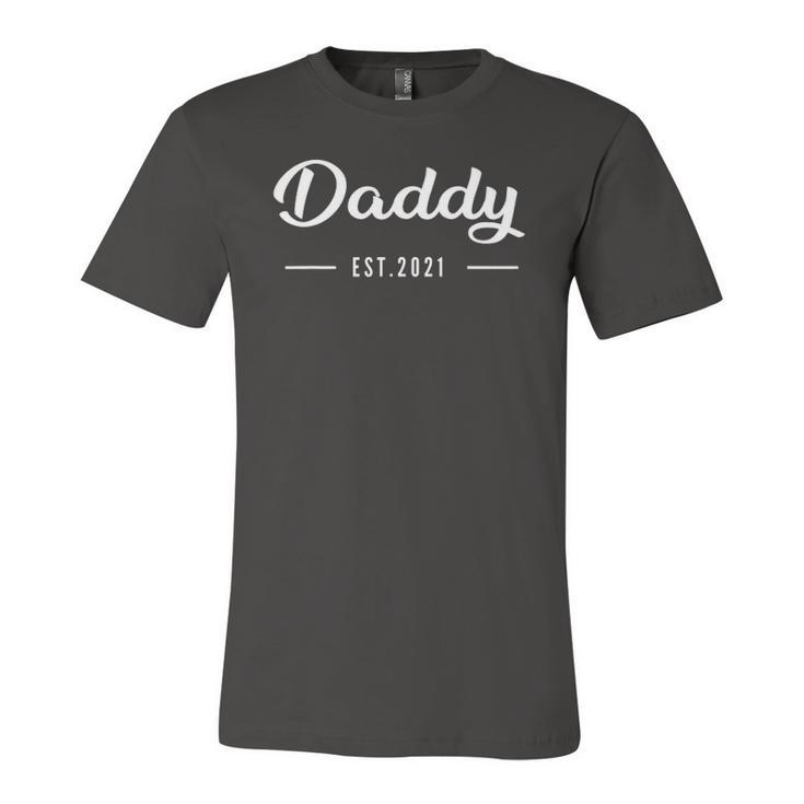 Daddy Established 2021 New Dad Jersey T-Shirt