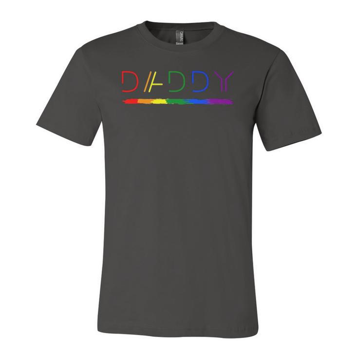 Daddy Gay Lesbian Pride Lgbtq Inspirational Ideal Jersey T-Shirt