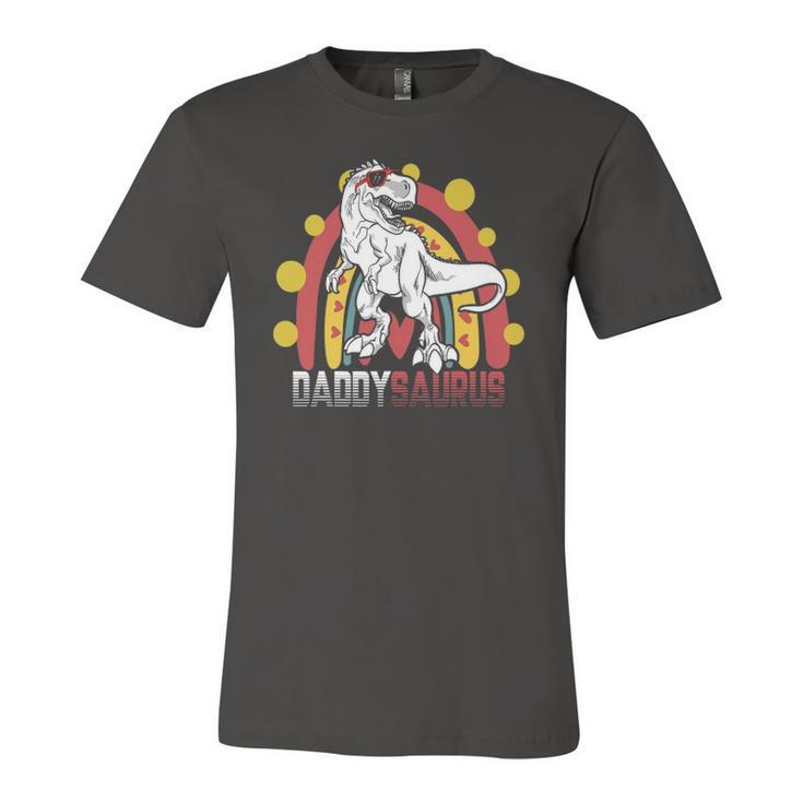 Daddy Saurusrex Dinosaur Fathers Day Matching Jersey T-Shirt