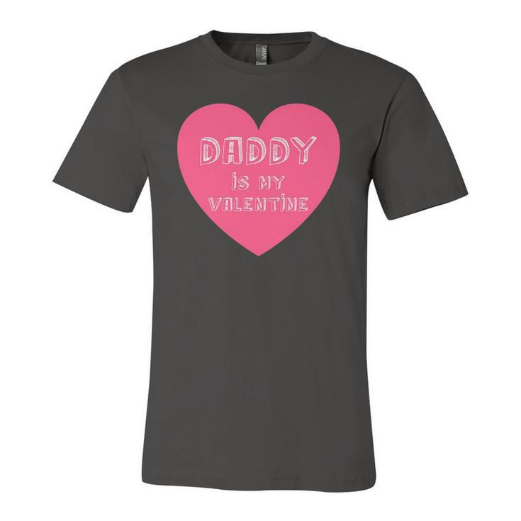 Daddy Is My Valentine Valentines Day For Kids Jersey T-Shirt