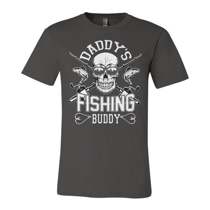 Daddys Fishing Buddy Fathers Day T Shirts Unisex Jersey Short Sleeve Crewneck Tshirt
