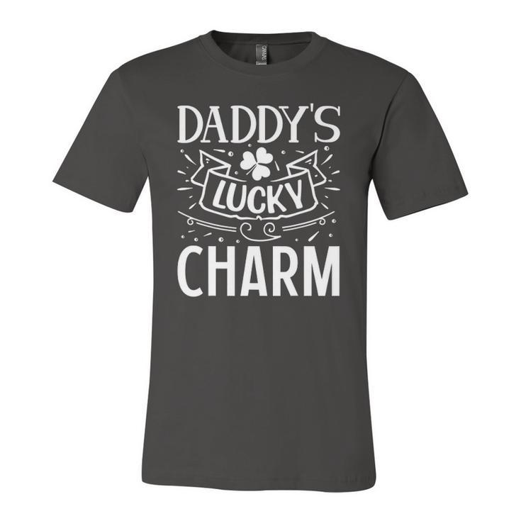 Daddys Lucky Charm St Patricks Day With Lucky Shamrock Jersey T-Shirt