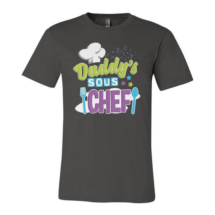 Daddys Sous Chef Kids Cooking Jersey T-Shirt