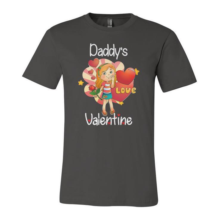 Daddys Valentine Father Daughter Valentines Day Jersey T-Shirt
