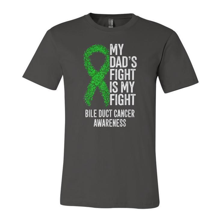 My Dads Fight Is My Fight Bile Duct Cancer Awareness Jersey T-Shirt