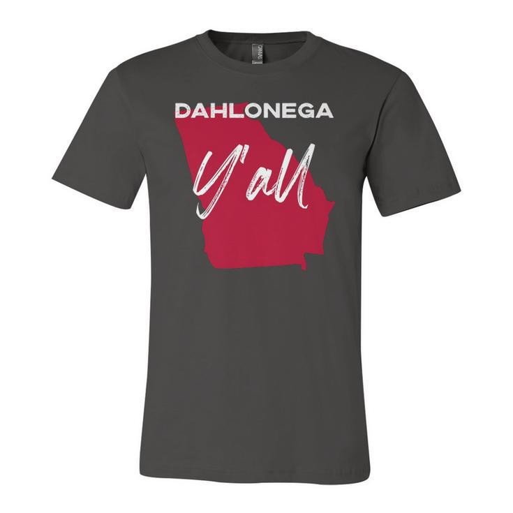 Dahlonega Georgia Yall Ga Pride State Map Cute Jersey T-Shirt