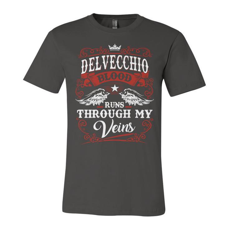 Delvecchio Name Shirt Delvecchio Family Name Unisex Jersey Short Sleeve Crewneck Tshirt