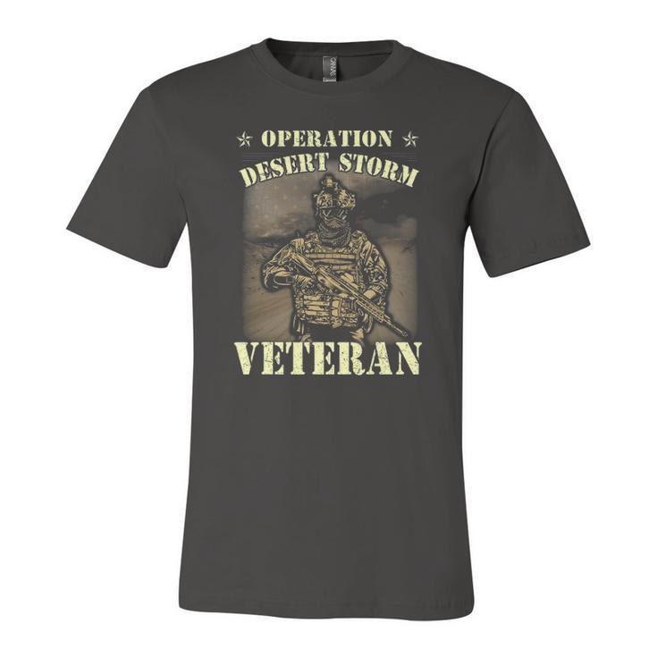 Desert Storm Veteran Pride Us Army Veteran Flag Jersey T-Shirt