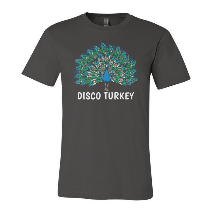 Disco Turkey Cute Peacock For Peacock Lover Jersey T-Shirt